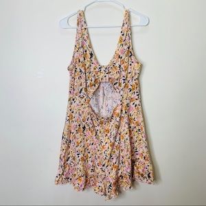NWT ASOS pink floral romper